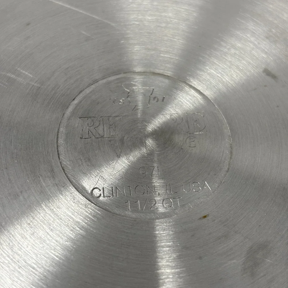Revere Ware 1 1/2 Qt Sauce Pan W/ Lid 97I Clinton, IL USA